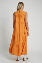 Load image into Gallery viewer, Linen Blend Tiered Maxi Dress
