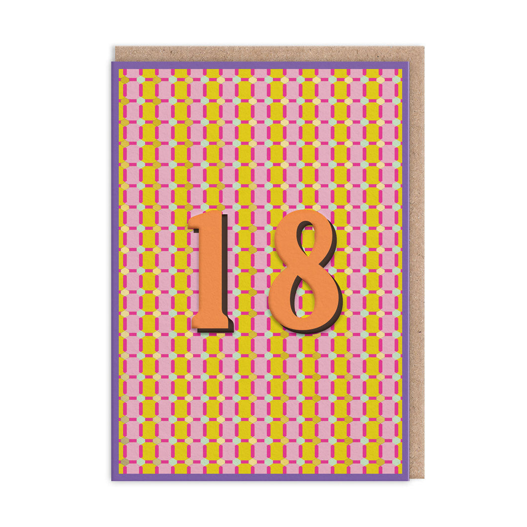 18 Geometric Greetings Card