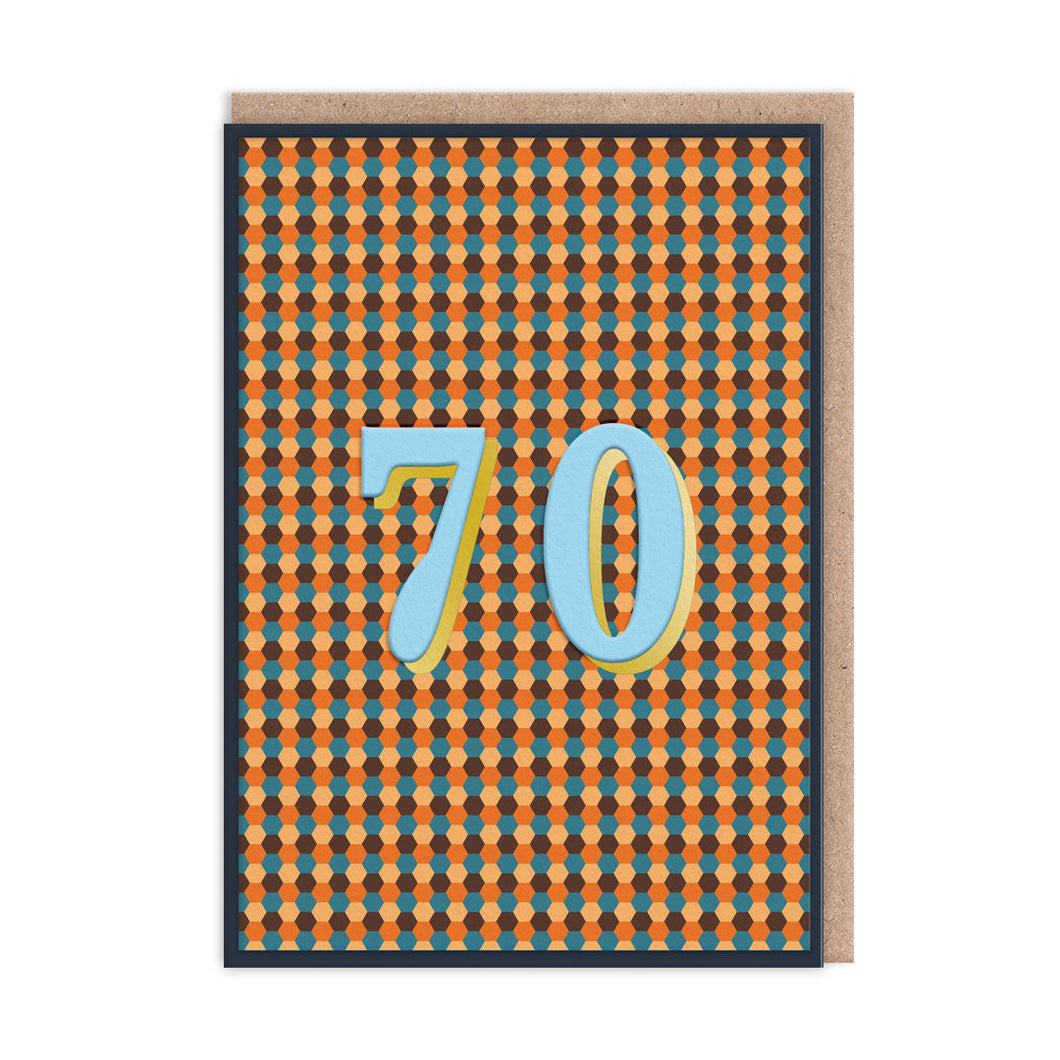70 Geometric Greetings Card