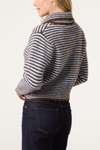 Load image into Gallery viewer, Striped Button Through Collared Cardigan
