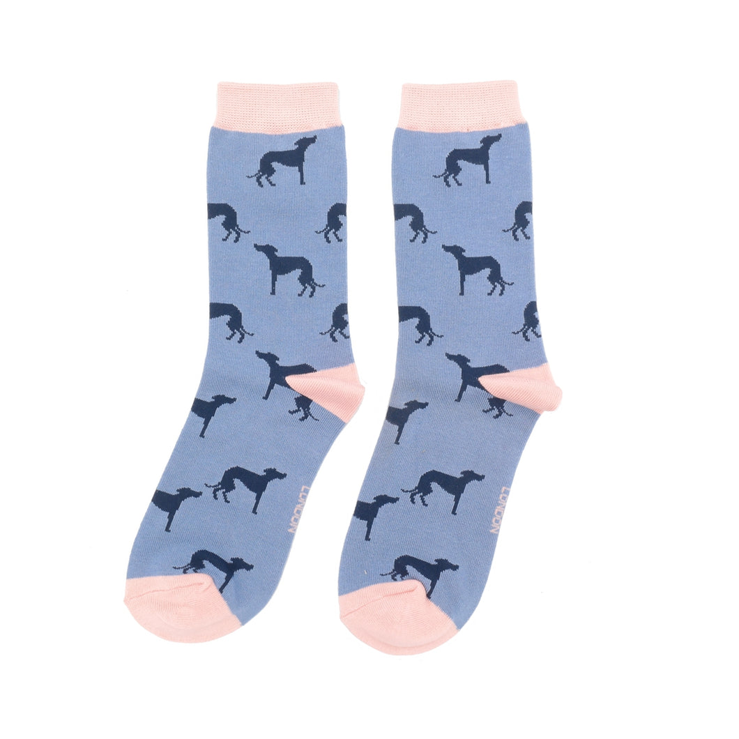 Cute Greyhounds Bamboo Socks