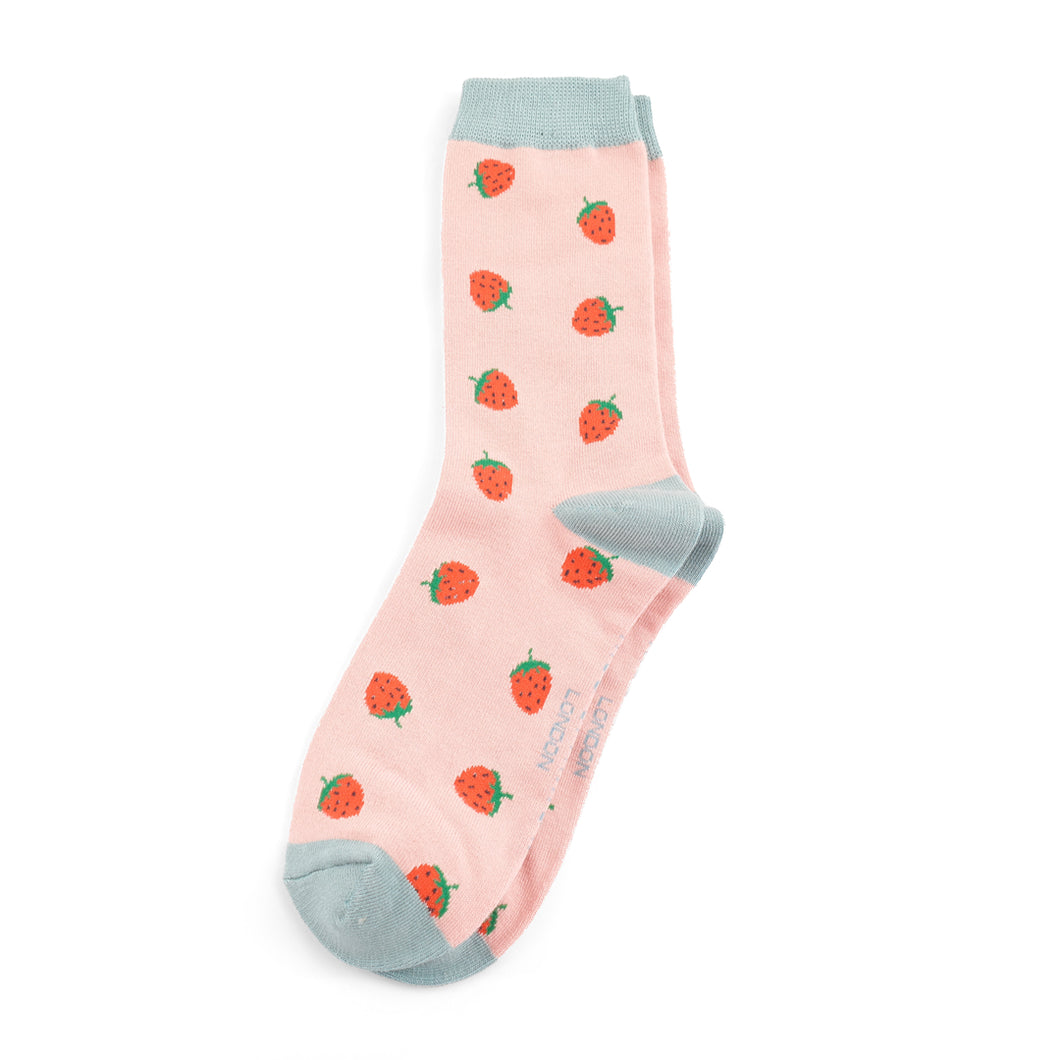 Strawberries Bamboo Socks