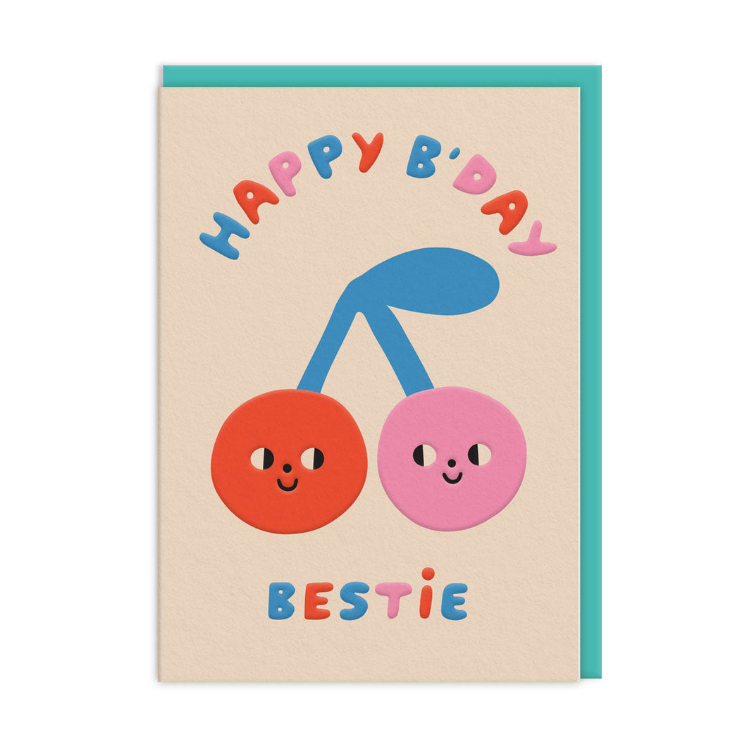 Cherries Birthday Greetings Card