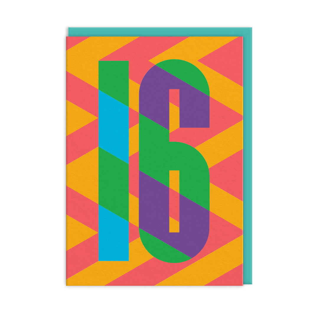 16 Birthday Greetings Card