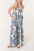 Load image into Gallery viewer, Leaf Print Wide Leg Jumpsuit
