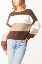 Load image into Gallery viewer, Colour Block Wool Mix Sweater
