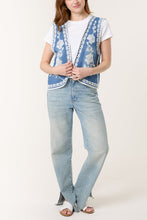 Load image into Gallery viewer, Embroidered Cotton Waistcoat
