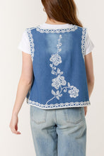 Load image into Gallery viewer, Embroidered Cotton Waistcoat
