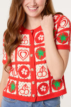 Load image into Gallery viewer, Patchwork Fruit Crochet Cardigan
