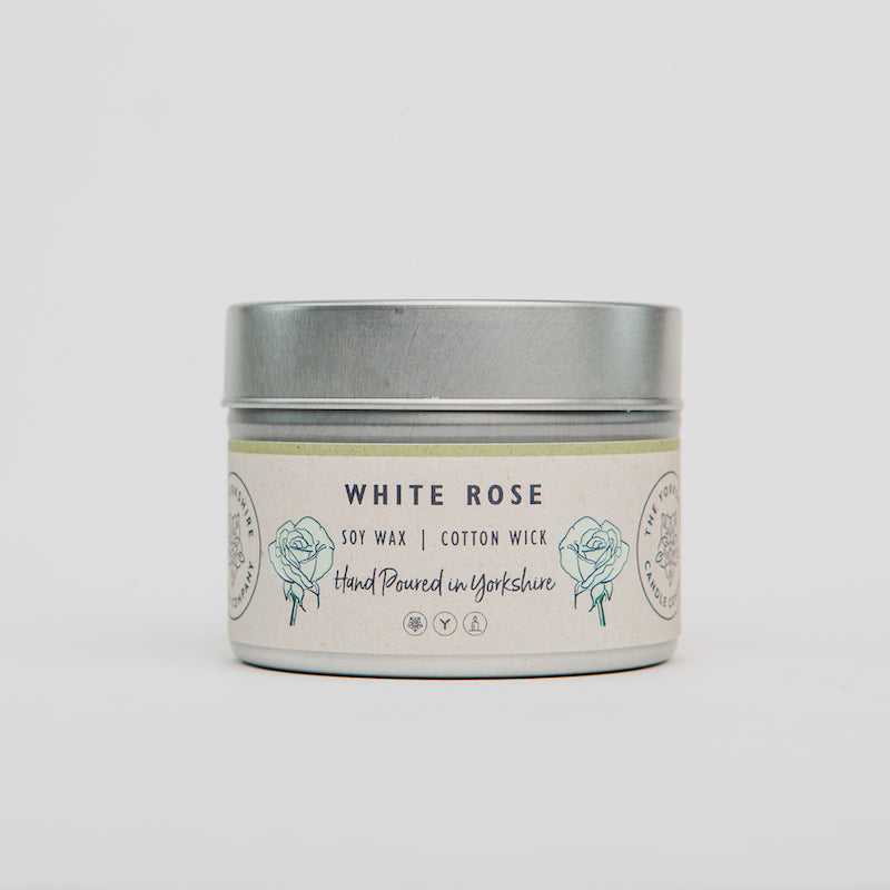 White Rose Scented Candle