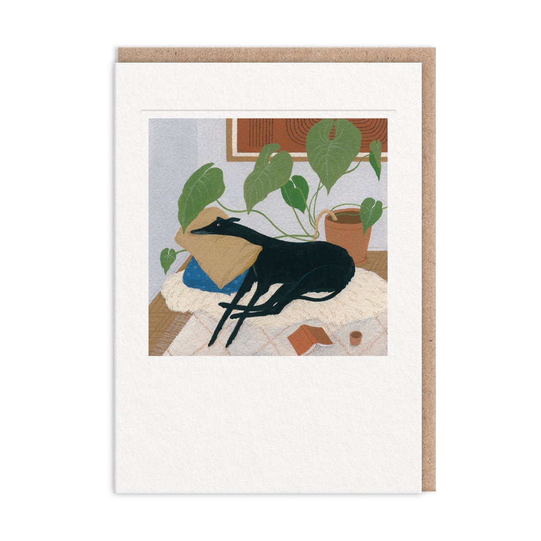 Greyhound Greetings Card