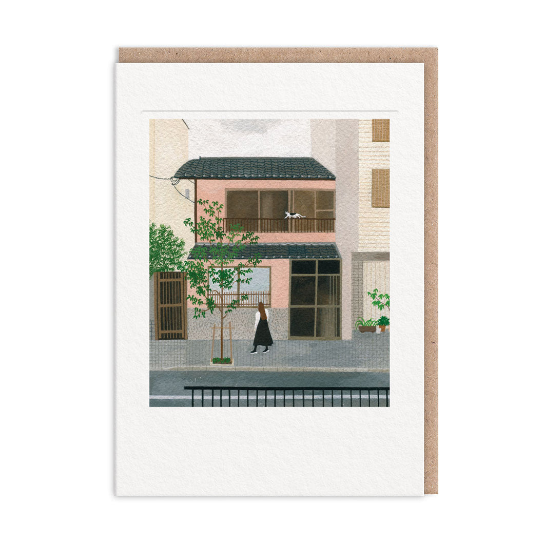 Street Cat Greetings Card