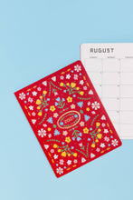 Load image into Gallery viewer, Ban.do 2027 Red Scandinavian Floral Monthly Planner PRE-ORDER
