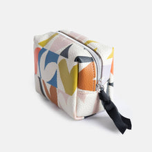 Load image into Gallery viewer, Caroline Gardner Multi Checkmate Heart Mini Cube Cosmetic Bag

