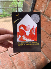 Load image into Gallery viewer, Bored in the house Fox Postcard
