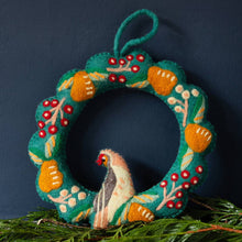 Load image into Gallery viewer, Partridge &amp; Pear Felt Wreath
