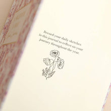 Load image into Gallery viewer, Pink Wildflower Print Sketch A Day Visual Journal
