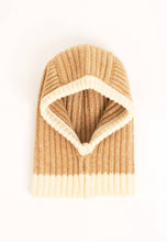 Load image into Gallery viewer, Beige Ribbed Knit Hood
