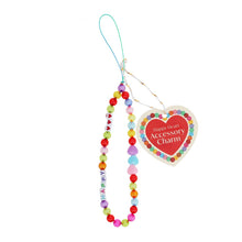 Load image into Gallery viewer, Happy Heart Beaded Phone Strap
