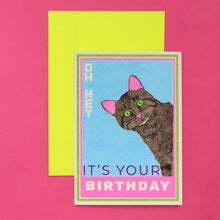 Load image into Gallery viewer, Matchbox Cat Birthday Greetings Card
