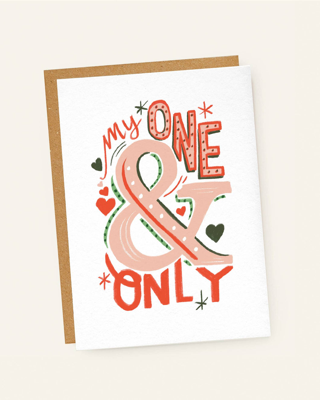 My One & Only Illustrated Hand Greetings Card