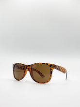 Load image into Gallery viewer, Tortoiseshell Wayfarer Sunglasses with Brown Lenses
