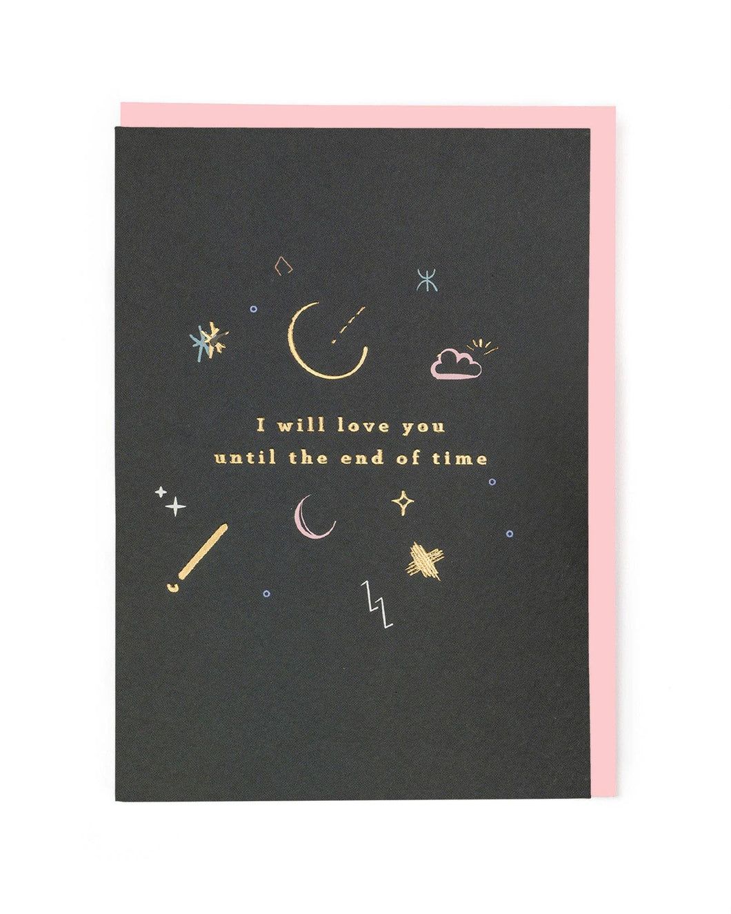 End of Time Greetings Card