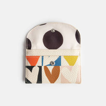 Load image into Gallery viewer, Caroline Gardner Multi Checkmate Hearts Cardholder Coin Purse
