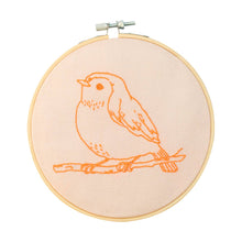 Load image into Gallery viewer, Hoop Embroidery Kit - Robin
