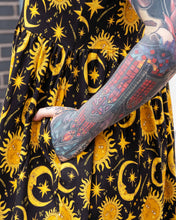 Load image into Gallery viewer, Rebel Romance Celestial Midi Stretch Smock Dress 
