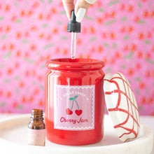 Load image into Gallery viewer, Cherry Jam Jar Oil Burner and Wax Warmer
