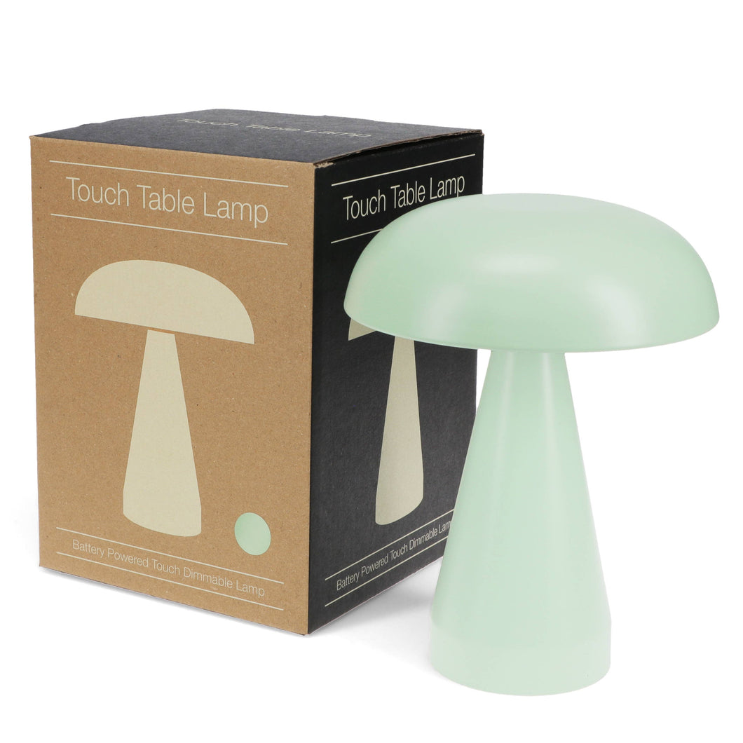 Mint Green Touch Dimmable Mushroom Table Lamp