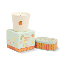 Load image into Gallery viewer, Paddywax Bistro Orange Citrus Spritz Tin Candle
