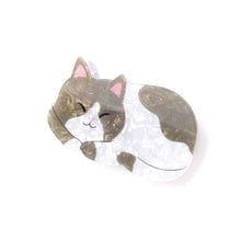 Load image into Gallery viewer, Sleeping Cat Shaped Hair Claw Clamp
