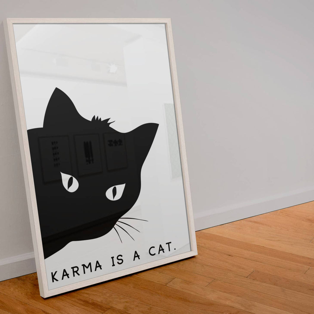 Karma is a Cat Taylor Swift Print