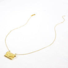 Load image into Gallery viewer, Gold Envelope Locket Necklace

