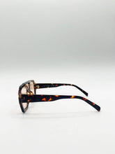Load image into Gallery viewer, Tortoiseshell Navigator Sunglasses with Orange Lenses
