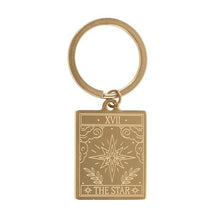 Load image into Gallery viewer, The Star Vintage Tarot Card Keyring
