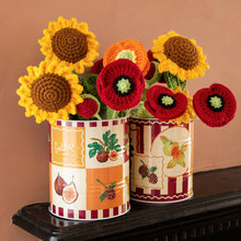 Load image into Gallery viewer, Handmade Red Poppy Crochet Stem
