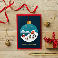 Load image into Gallery viewer, Winter Wonderland Pop-out Bauble Christmas Card
