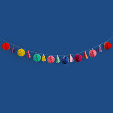 Load image into Gallery viewer, Bright Coloured Honeycomb &amp; Tassel Garland
