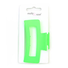 Load image into Gallery viewer, Matt Finish Neon Hair Claw Clip
