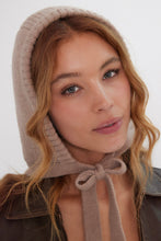 Load image into Gallery viewer, Light Brown Knitted Bonnet
