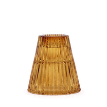 Load image into Gallery viewer, Amber Glass Double Sided Tealight Holder
