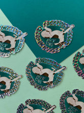 Load image into Gallery viewer, Consistency Is Hard Delusion Is Free Prismatic Vinyl Sticker
