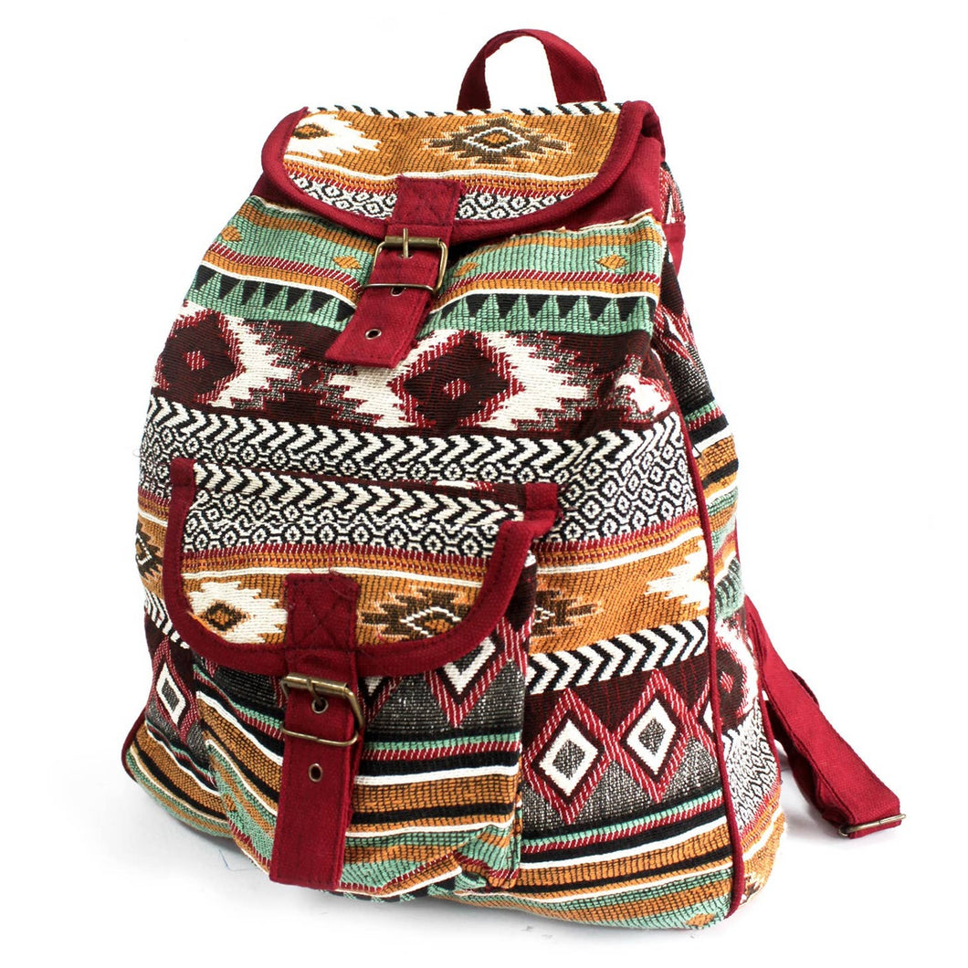 Terracotta Jacquard Backpack