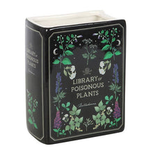 Load image into Gallery viewer, Poisonous Plants Gothic Botanical Book Shaped Vase
