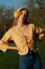 Load image into Gallery viewer, Yellow Gingham Ava Blouse
