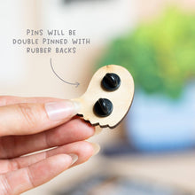 Load image into Gallery viewer, Little Ghost Wooden Pin
