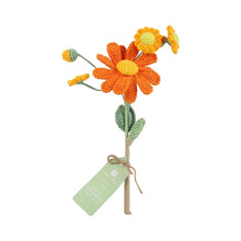Load image into Gallery viewer, Orange Crochet Flower Stem
